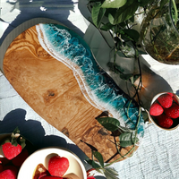 Personalized Resin Olive Wood Serving Board thumbnail