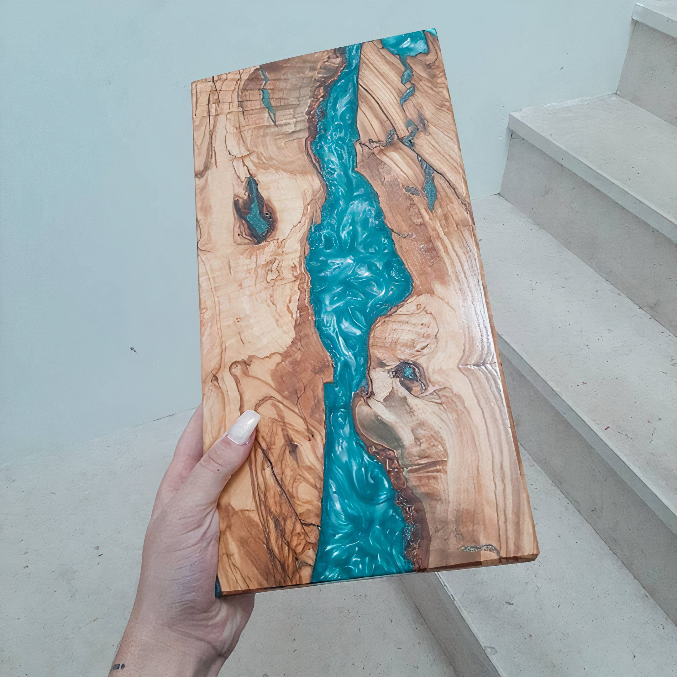 Epoxy River Cutting Board