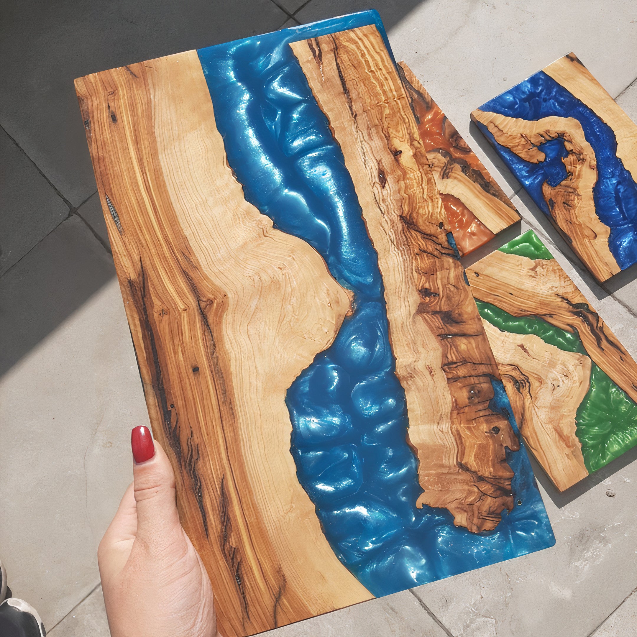 Epoxy River Cutting Board