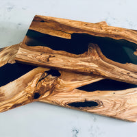 Handcrafted Olive Wood River Board thumbnail