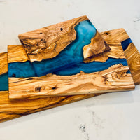 Handcrafted Olive Wood River Board thumbnail