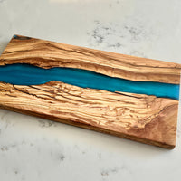 Handcrafted Olive Wood River Board thumbnail