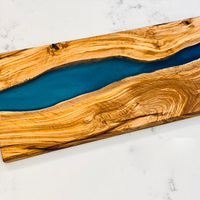 Handcrafted Olive Wood River Board thumbnail