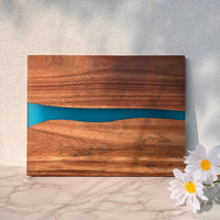 Engraved Wood Resin River Cheese Board thumbnail