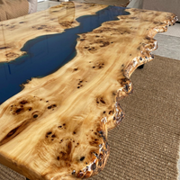 Live Edge Wood Epoxy Table thumbnail
