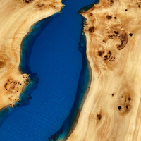 Live Edge Wood Epoxy Table thumbnail