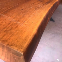 Rustic Design Walnut Black Epoxy Table thumbnail