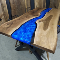 Wood Epoxy Dining Room Table thumbnail