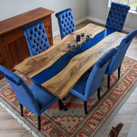 Wood Epoxy Dining Room Table thumbnail
