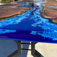 Dark Walnut Wood Ocean Table thumbnail