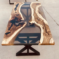 Hackberry Tree Glossy Black Epoxy Table thumbnail