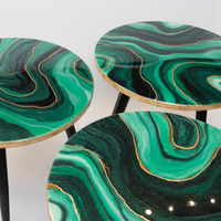 Malachite green coffee table thumbnail