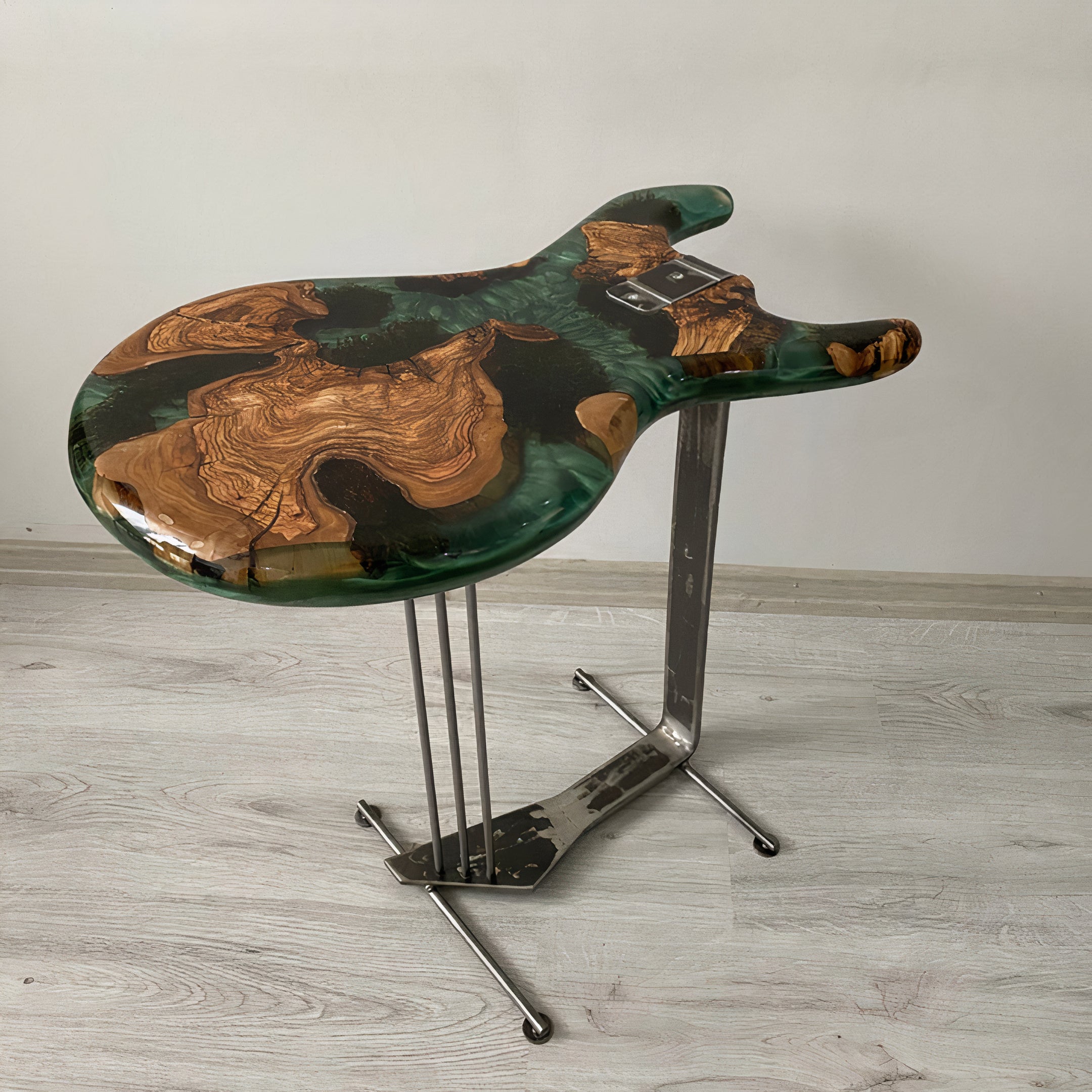 Epoxy Guitar Wooden coffee table