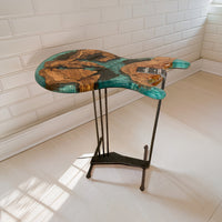 Resin Live Edge Rustic Guitar coffee table thumbnail