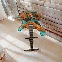 Resin Live Edge Rustic Guitar coffee table thumbnail