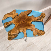 Resin & Olive Wood Side Table thumbnail