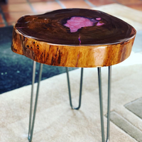 Amethyst Glow Live Edge Side Table thumbnail