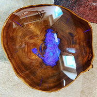 Amethyst Glow Live Edge Side Table thumbnail