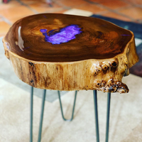 Amethyst Glow Live Edge Side Table thumbnail