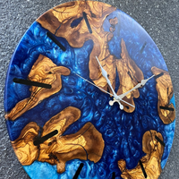 Epoxy Live Edge Wall Clock thumbnail