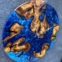 Epoxy Live Edge Wall Clock thumbnail