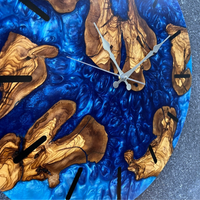 Epoxy Live Edge Wall Clock thumbnail