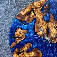Epoxy Live Edge Wall Clock thumbnail