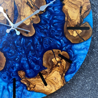 Epoxy Live Edge Wall Clock thumbnail