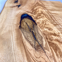 Pearl White Epoxy Console table thumbnail
