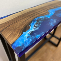 Ocean Waves Epoxy Console table thumbnail