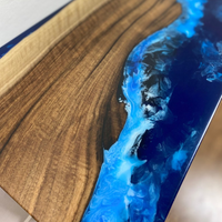 Ocean Waves Epoxy Console table thumbnail