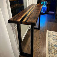 Black Epoxy Walnut Table thumbnail