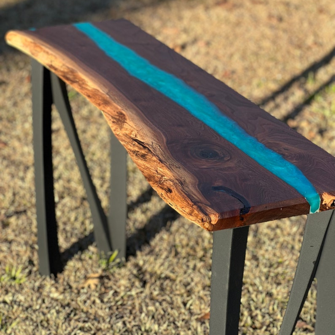 Walnut River Console Table