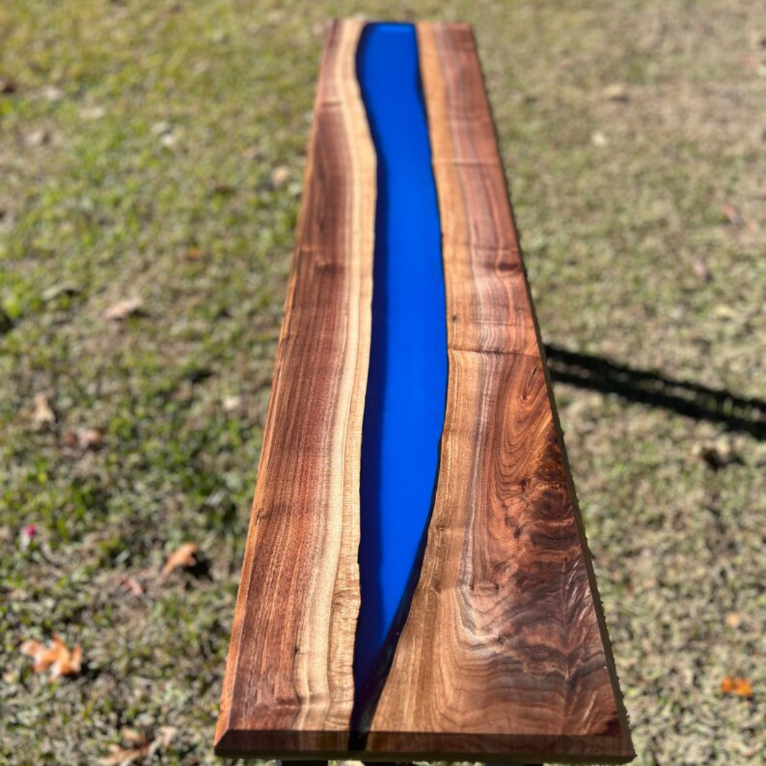 Radiant Blue River Console Table