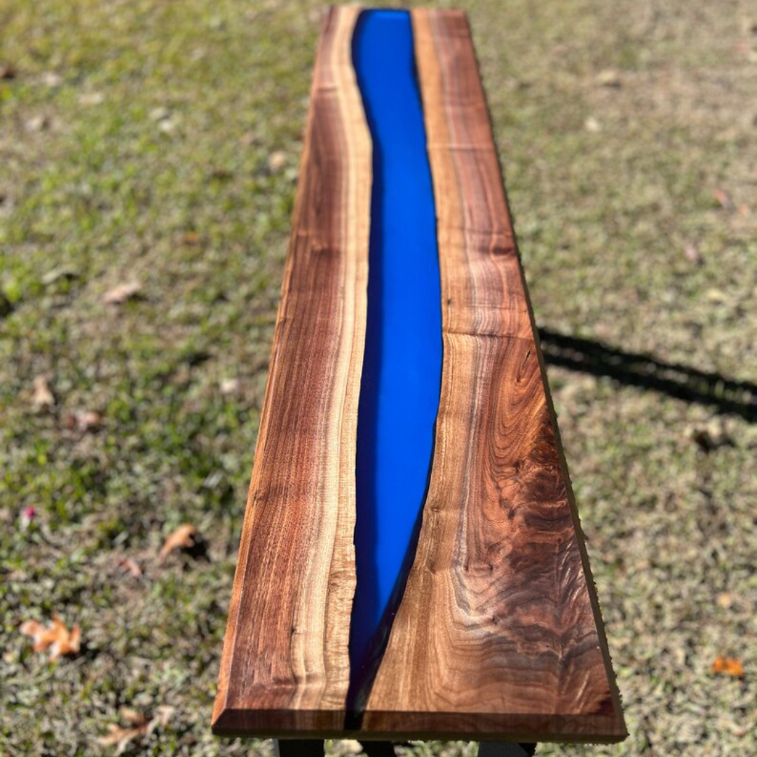 Radiant Blue River Console Table