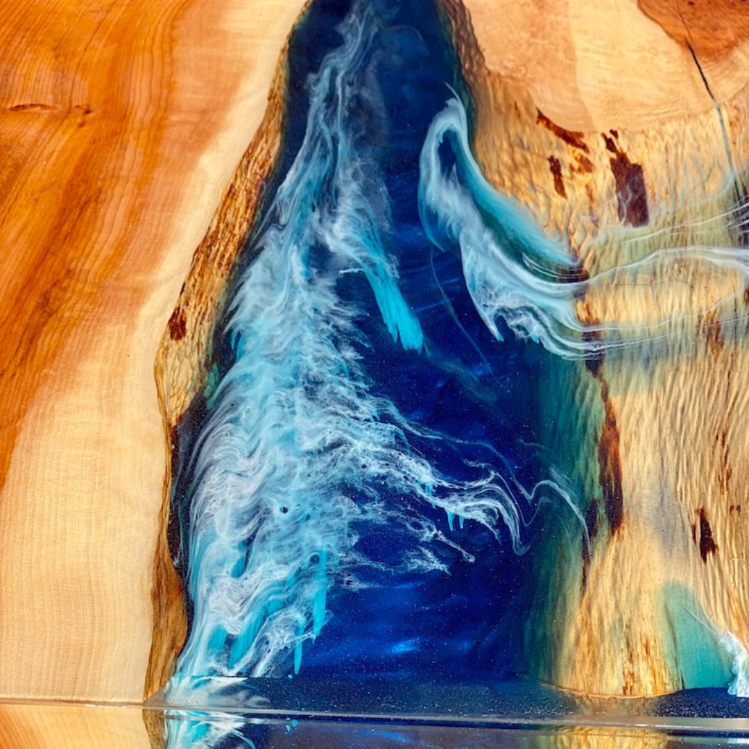 River Waterfall Console Table