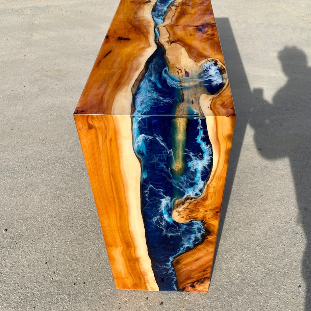 River Waterfall Console Table