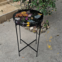 Flower Resin Coffee Side Table thumbnail