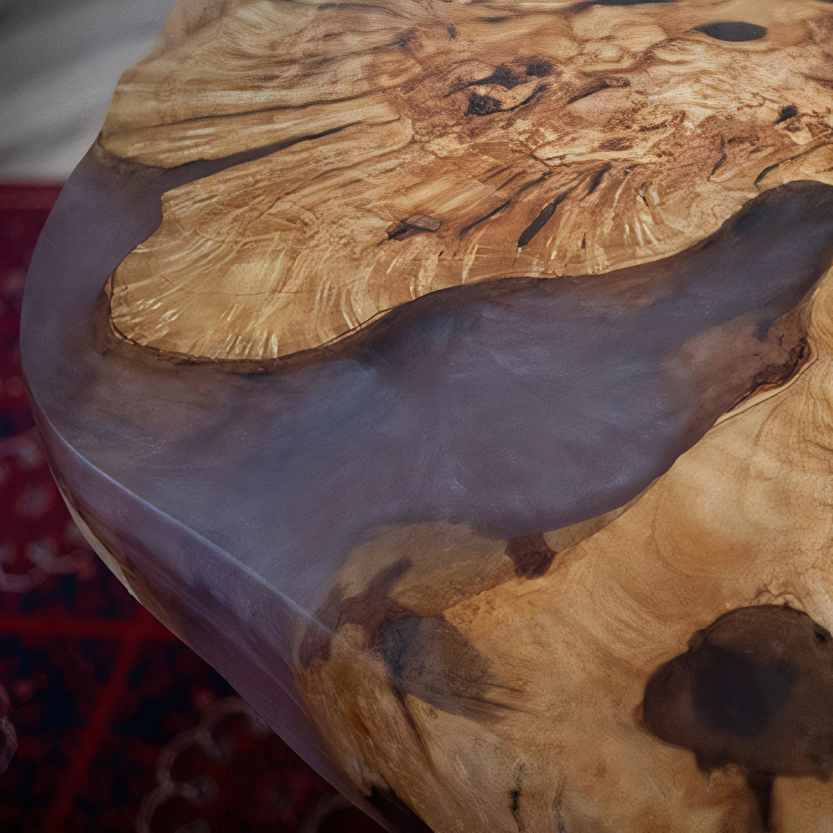 Unique Live Edge Side Table