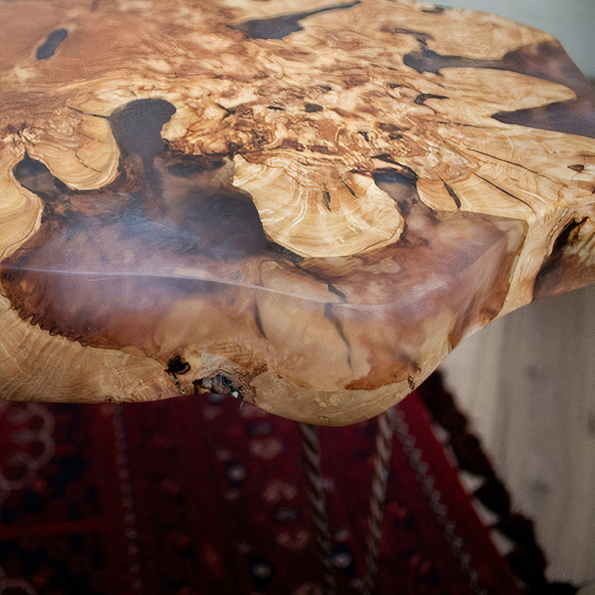 Unique Live Edge Side Table