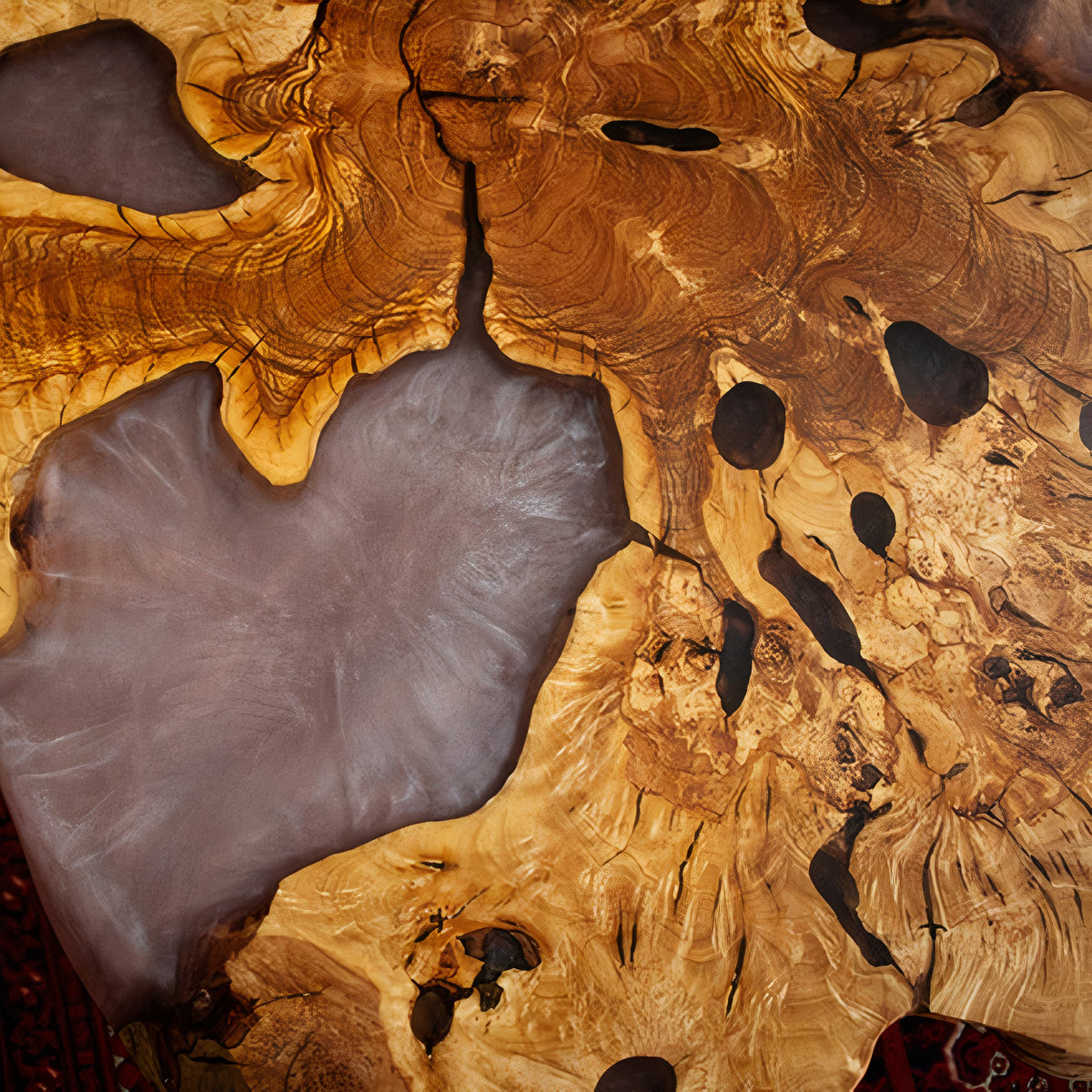 Unique Live Edge Side Table
