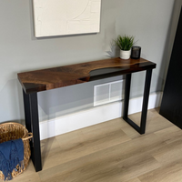 Live edge Epoxy resin console table thumbnail