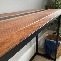 Blue Epoxy Console Table thumbnail