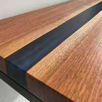 Blue Epoxy Console Table thumbnail