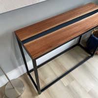 Blue Epoxy Console Table thumbnail