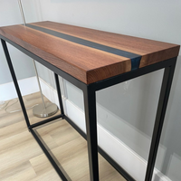 Blue Epoxy Console Table thumbnail