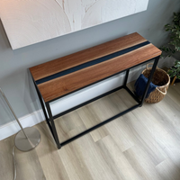 Blue Epoxy Console Table thumbnail