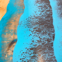Nature-Inspired Epoxy Resin River Console Table thumbnail