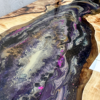 Geode Epoxy River Console Table thumbnail