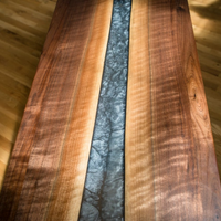 Highly Figured Walnut River Console Table thumbnail